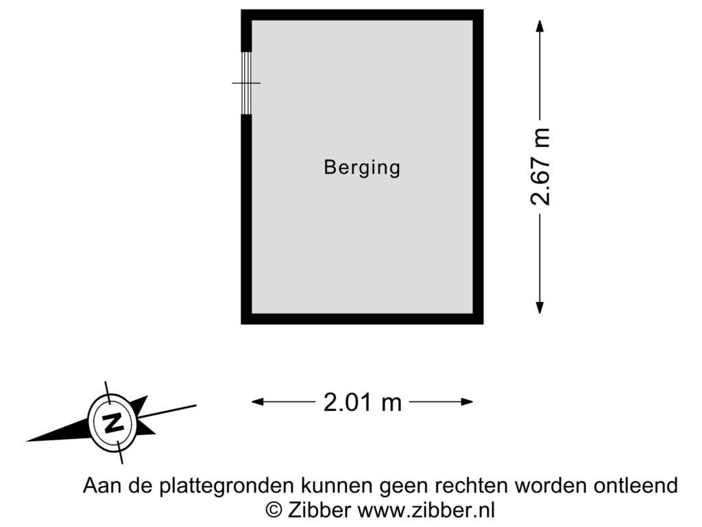 Bekijk plattegrond van Berging van Cauberg 58