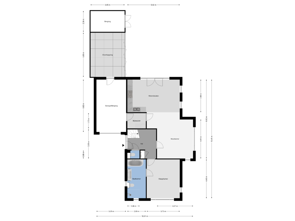 Bekijk plattegrond van Begane Grond van Peellandhof 52