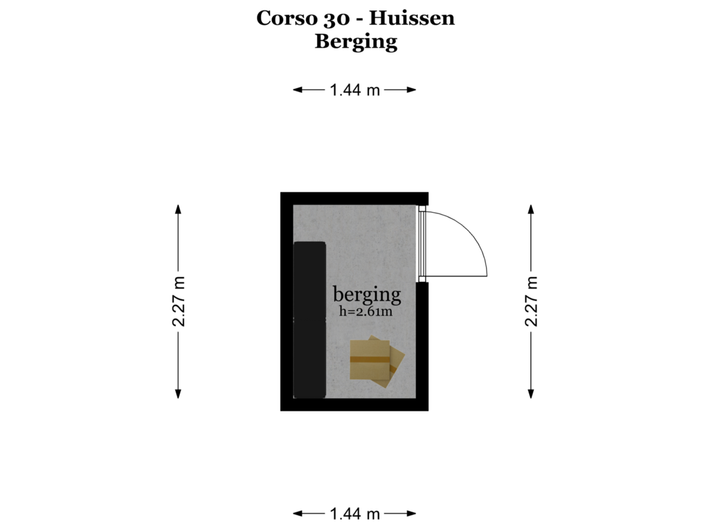 Bekijk plattegrond van BERGING van Corso 30