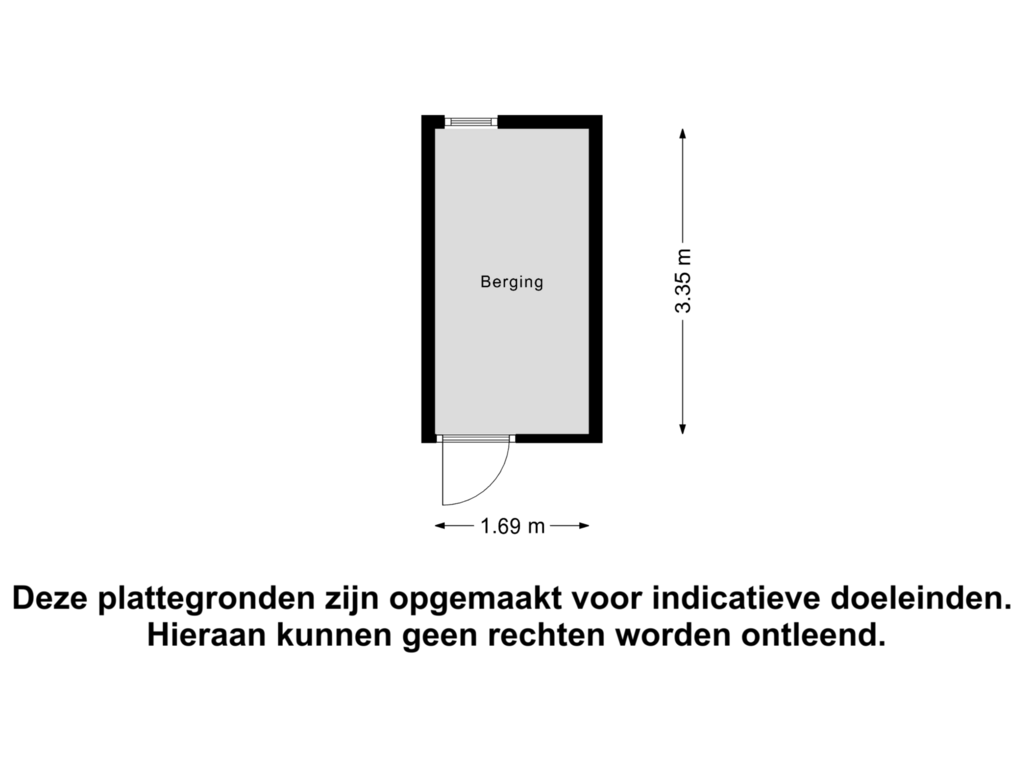 View floorplan of Berging of Proosdijerveldweg 259