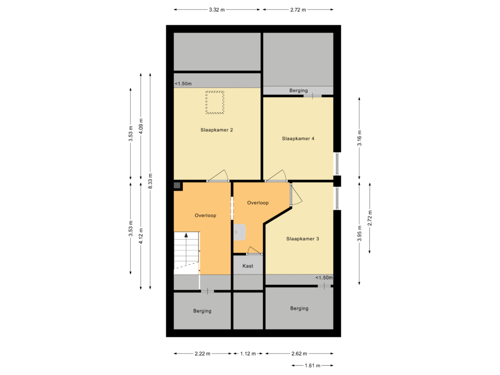 Bekijk plattegrond van Eerste verdieping van Kamille 21