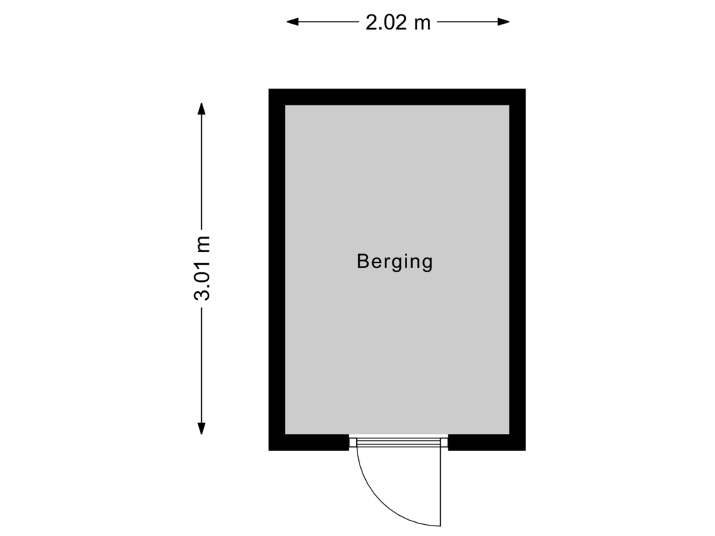 Bekijk plattegrond van Berging van Kamille 21