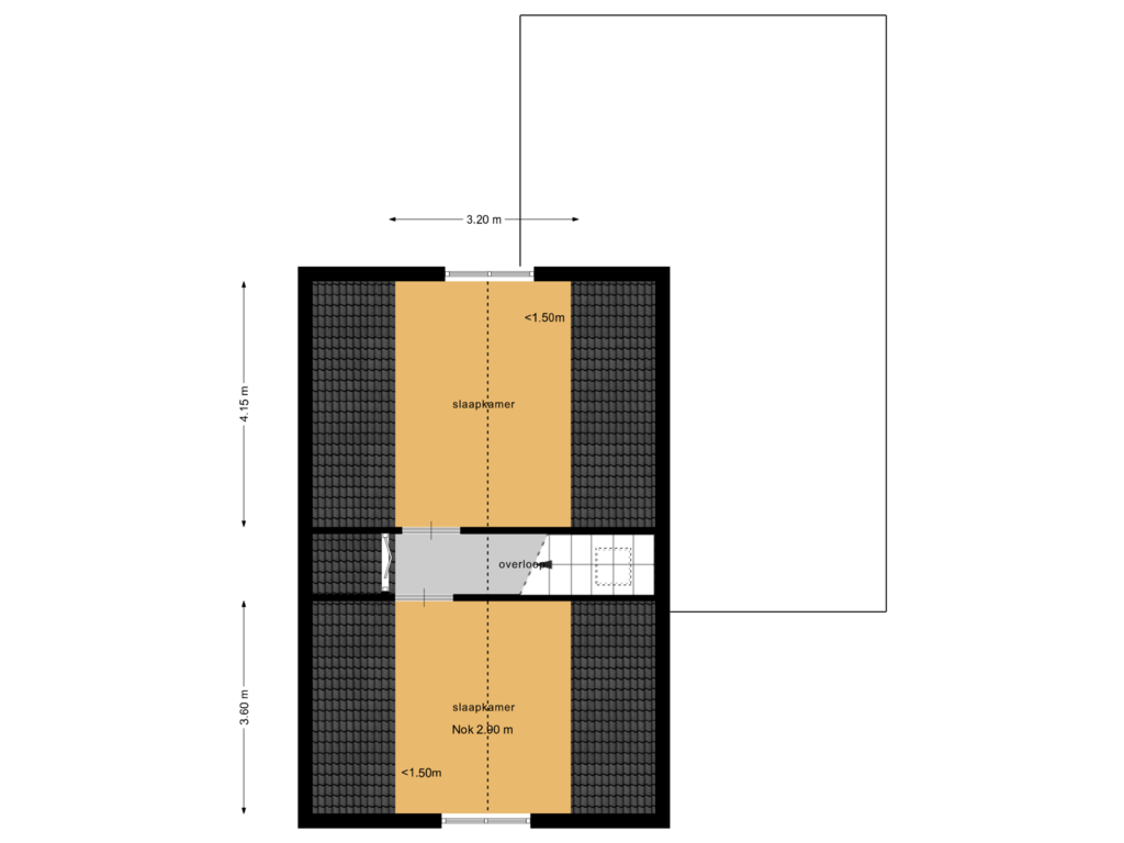 Bekijk plattegrond van Etage 2 van Roggeakker 10