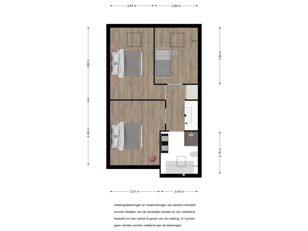 Bekijk plattegrond van Floor 1 van Vlier 29