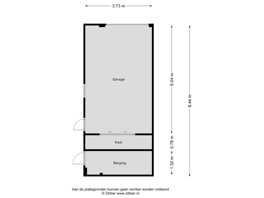 Bekijk plattegrond van Garage van Cort van der Lindenlaan 3