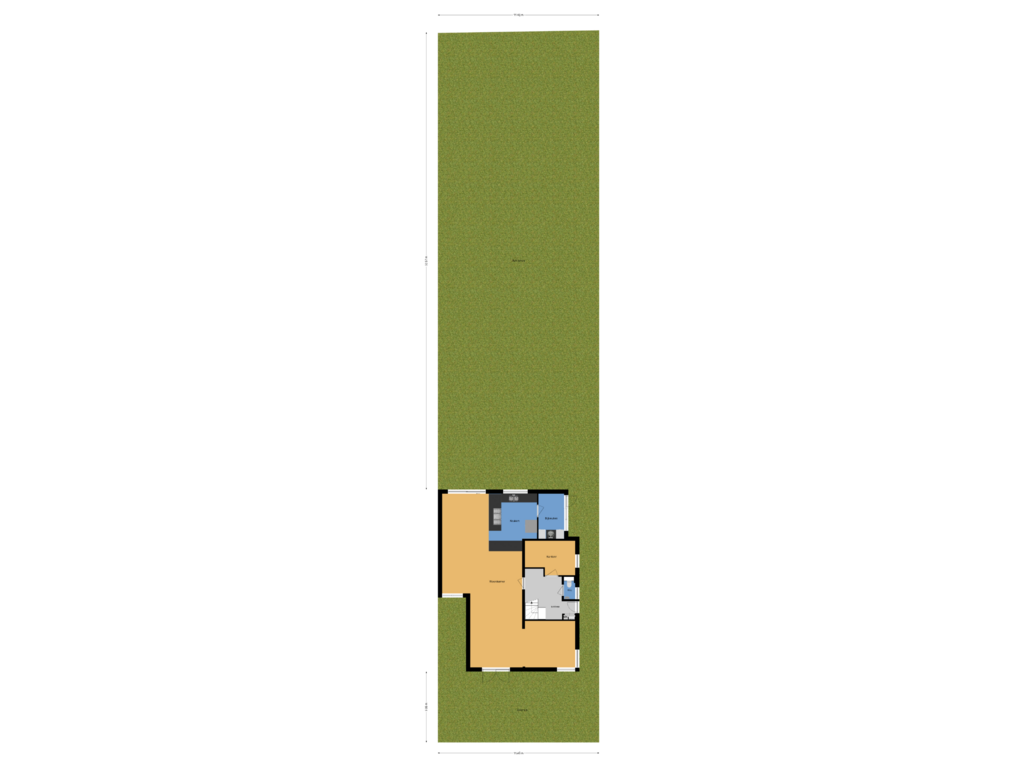 View floorplan of Situatie of Heemraadschapslaan 26