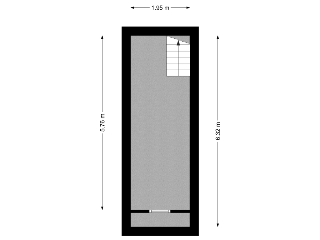 View floorplan of Kelder of Acaciastraat 21