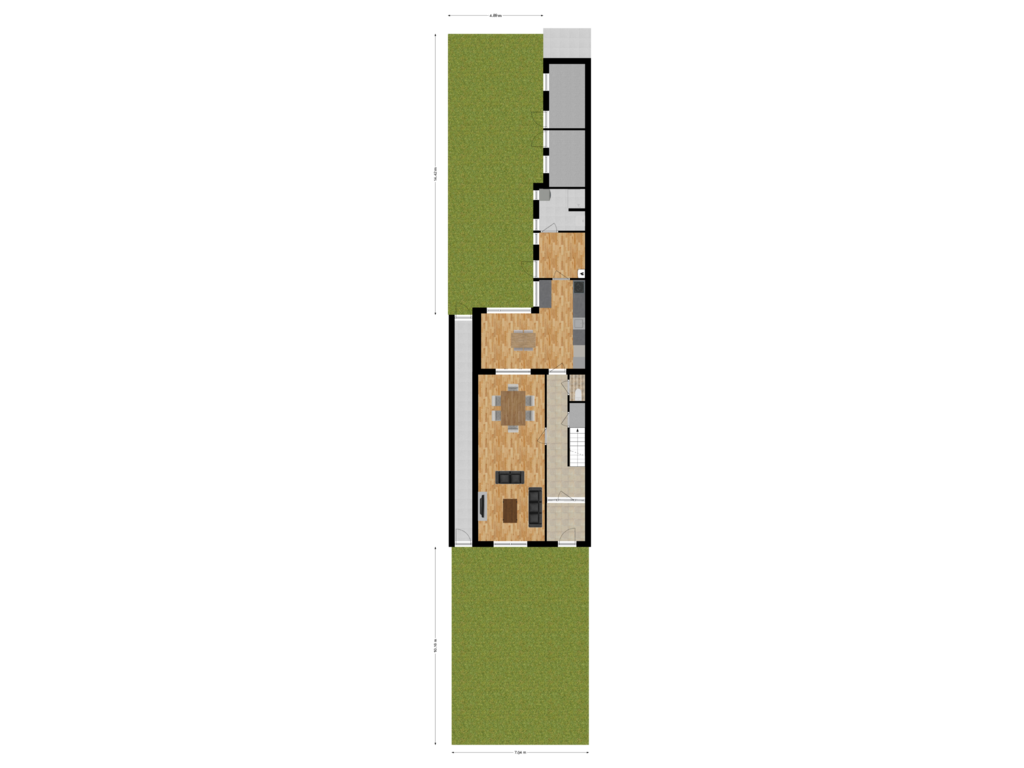 View floorplan of Begane Grond Met Tuin of Acaciastraat 21