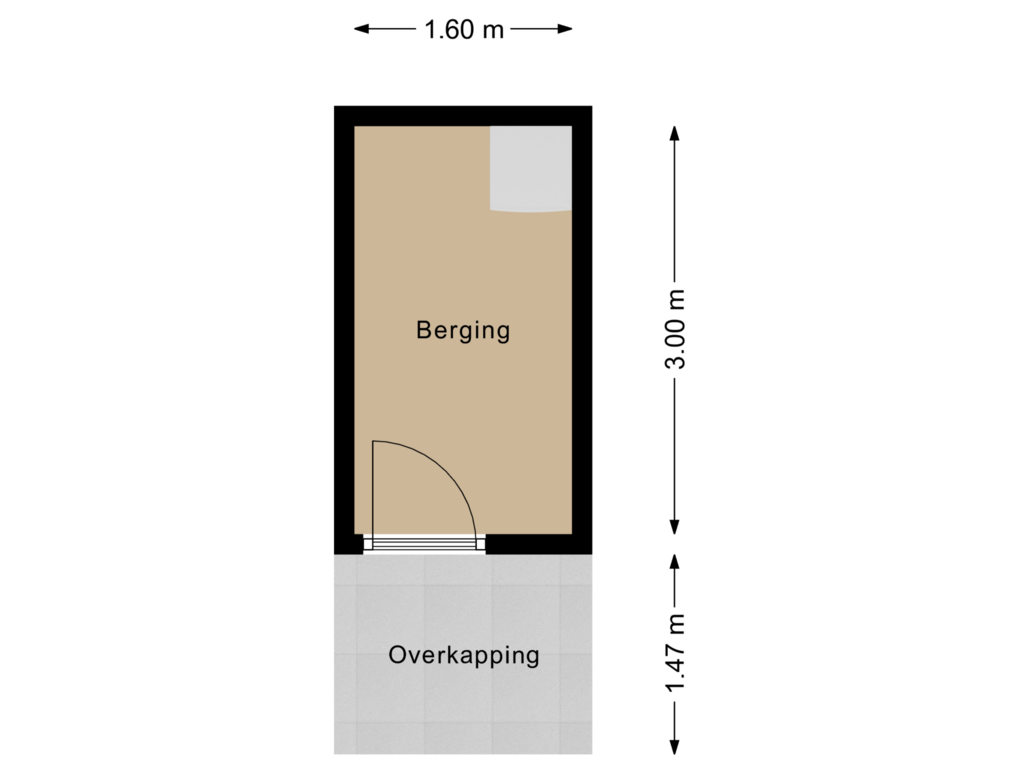 Bekijk plattegrond van Berging van Marktstraat 33