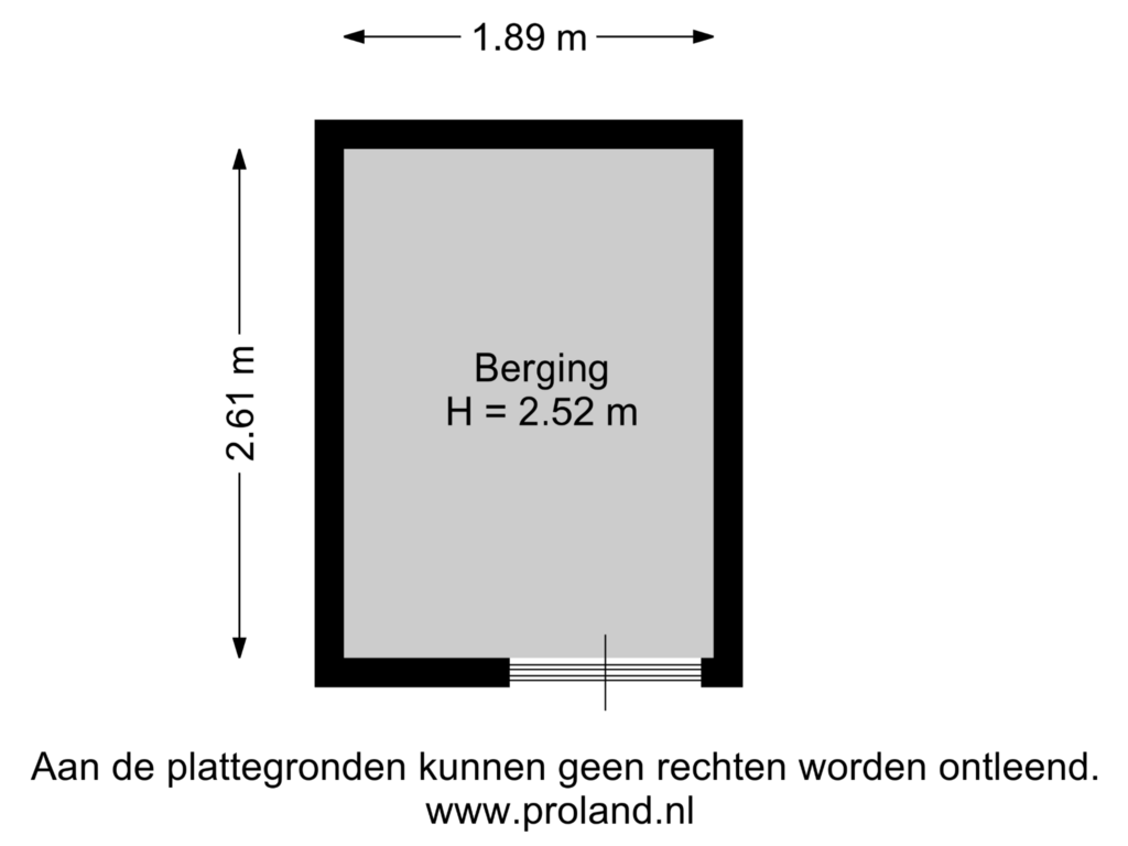 View floorplan of Berging of Waterloop 1-104