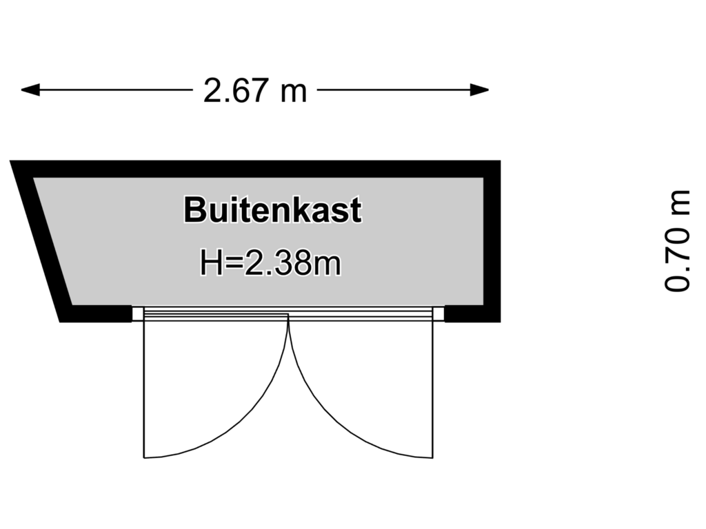 Bekijk plattegrond van Buitenkast van Pater Weijersplein 8