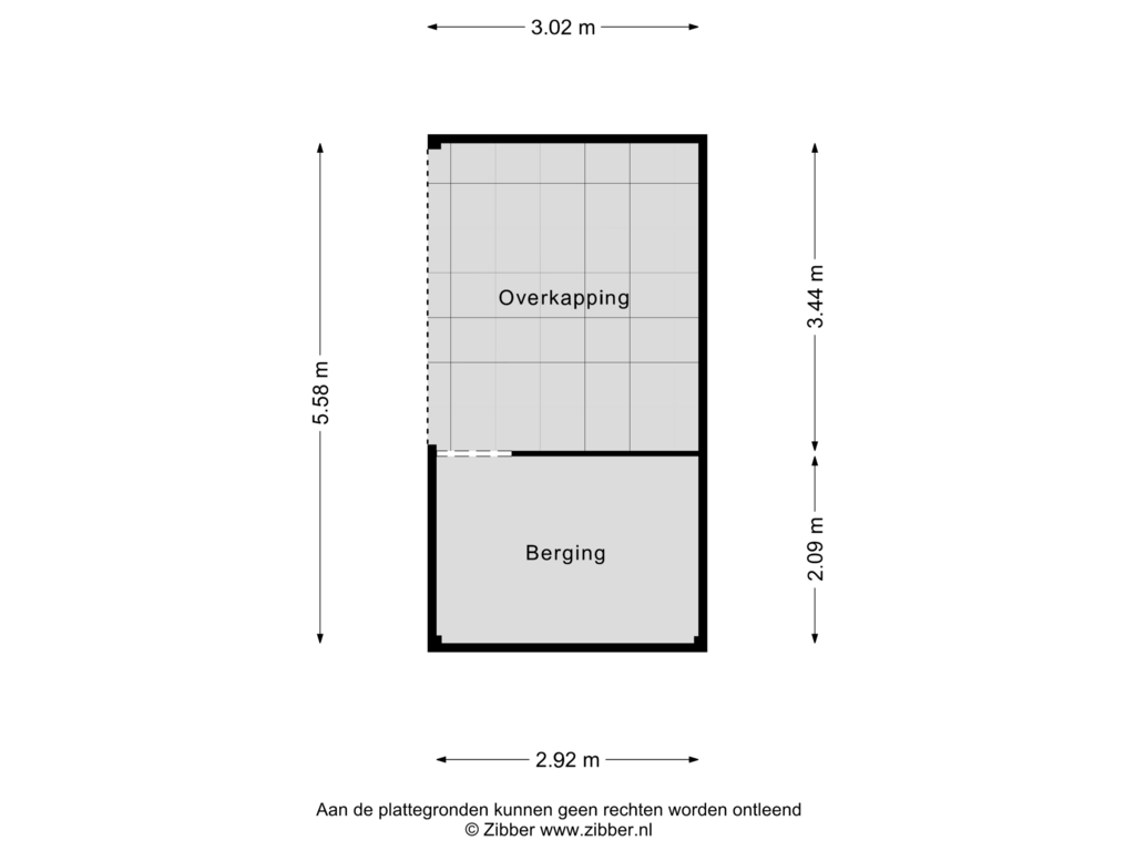 Bekijk plattegrond van Overkapping van Leliestraat 102