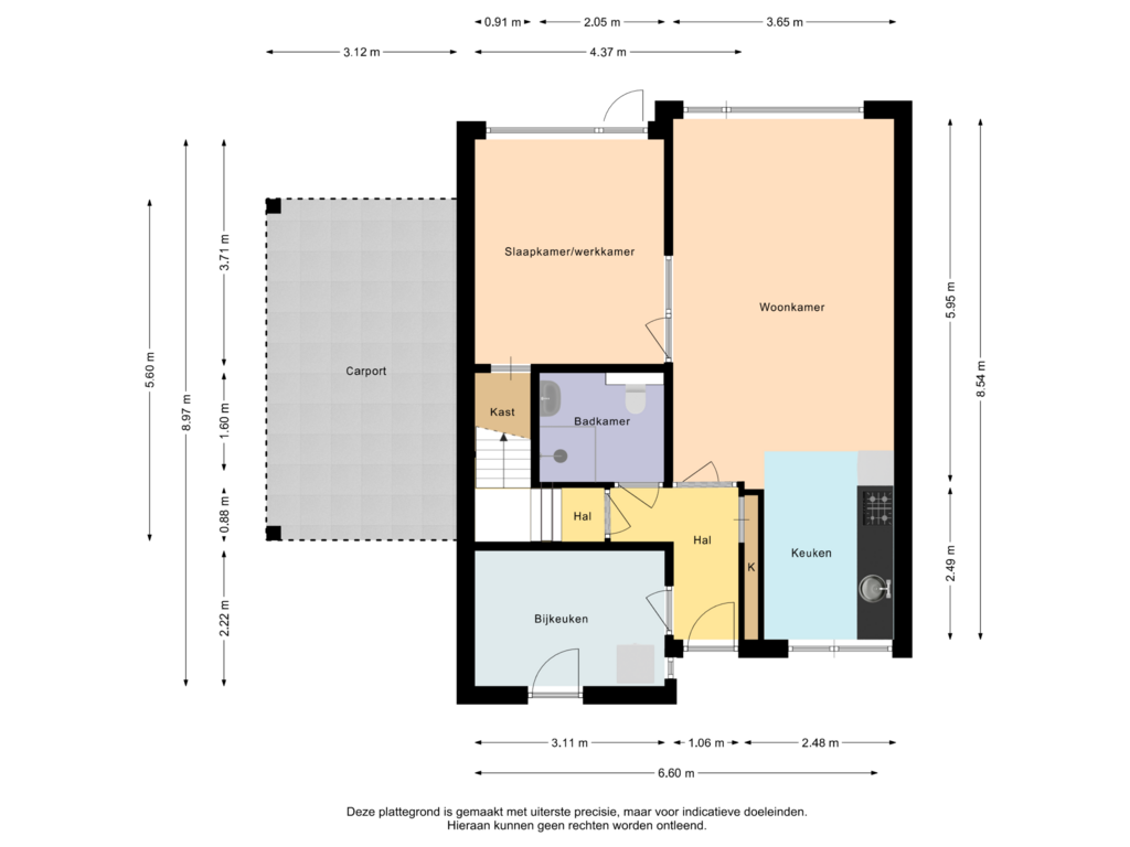 View floorplan of Begane grond of De Delte 10