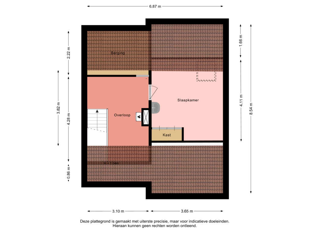 View floorplan of Eerste verdieping of De Delte 10