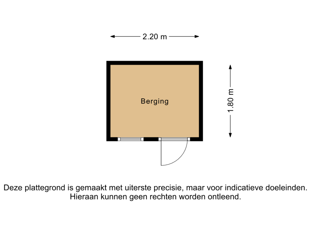 View floorplan of Berging of De Delte 10