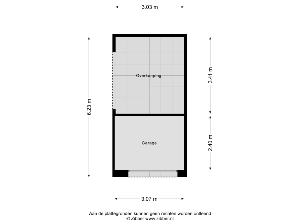 Bekijk plattegrond van Garage van Vestesingel 102