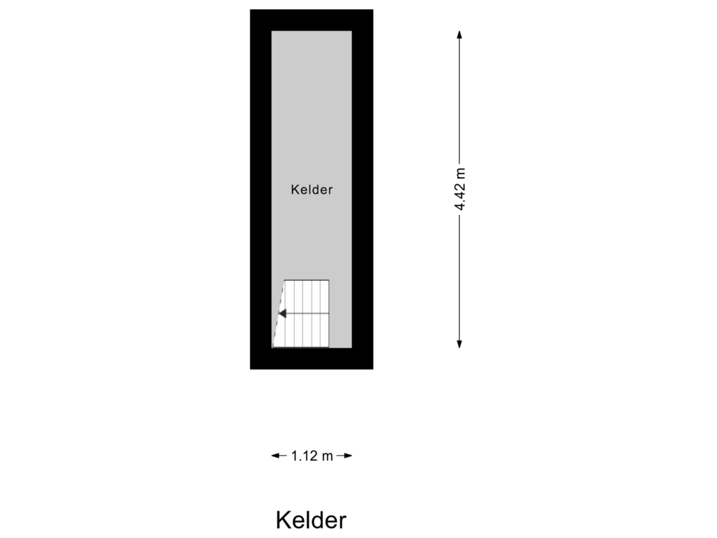 Bekijk plattegrond van Kelder van Middelsluissedijk OZ 82