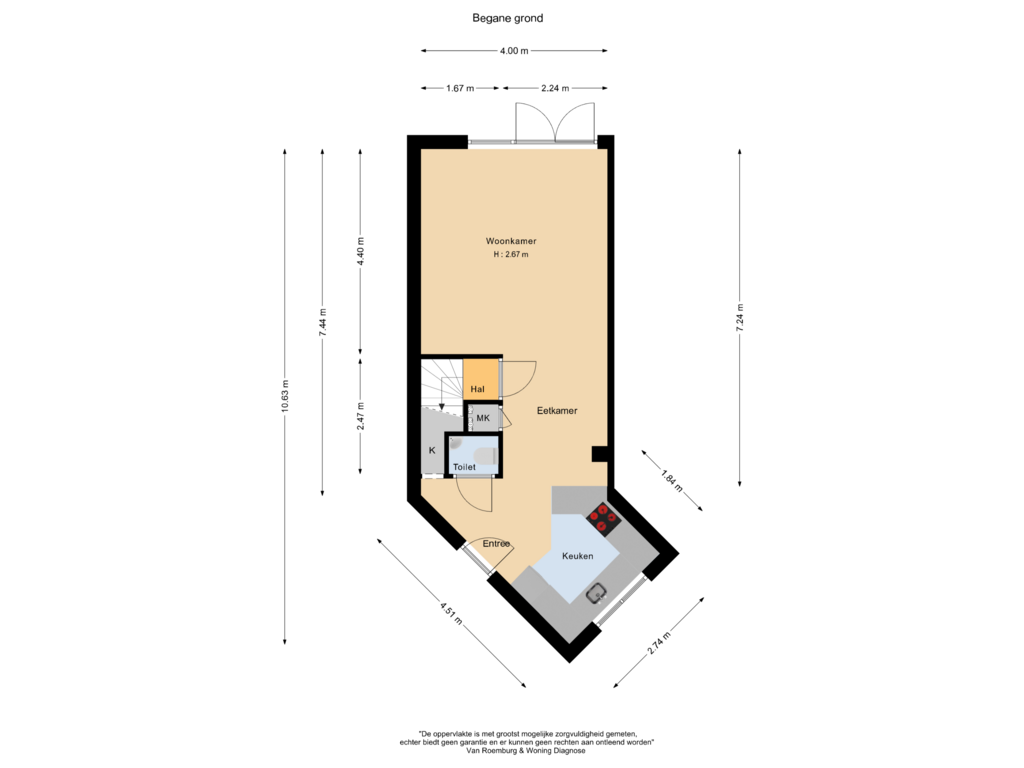 View floorplan of Begane grond of Adam van Germezhof 33