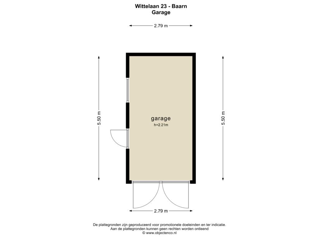 View floorplan of GARAGE of Wittelaan 23