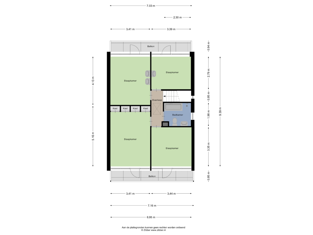 Bekijk plattegrond van Eerste verdieping van Klieveriklaan 32