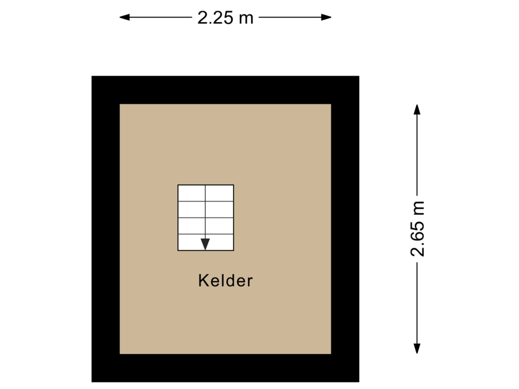 View floorplan of Kelder of Kerkslagen 54