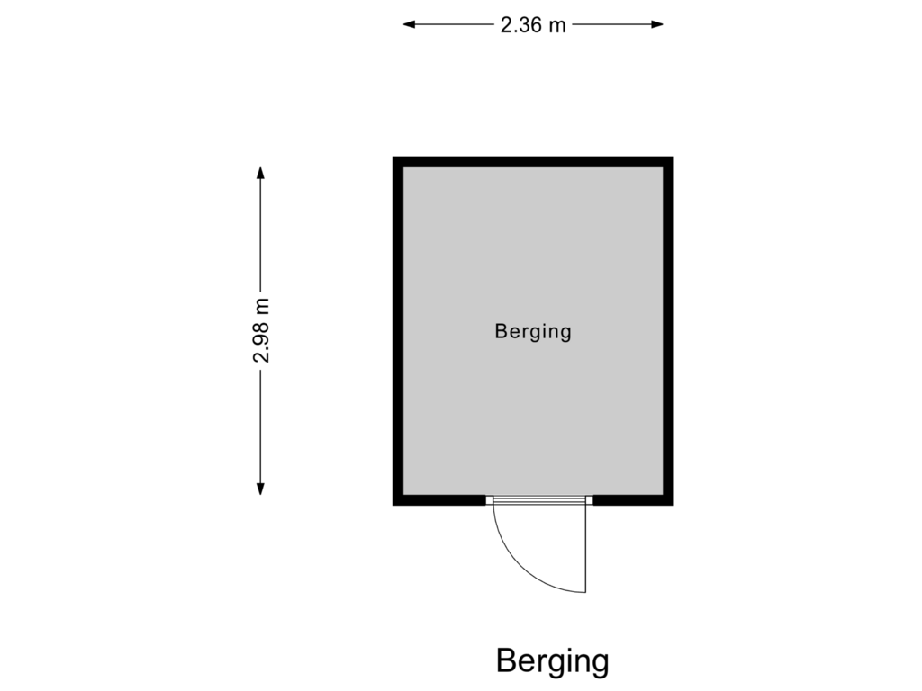 View floorplan of Berging of Lambrechtsveld 27