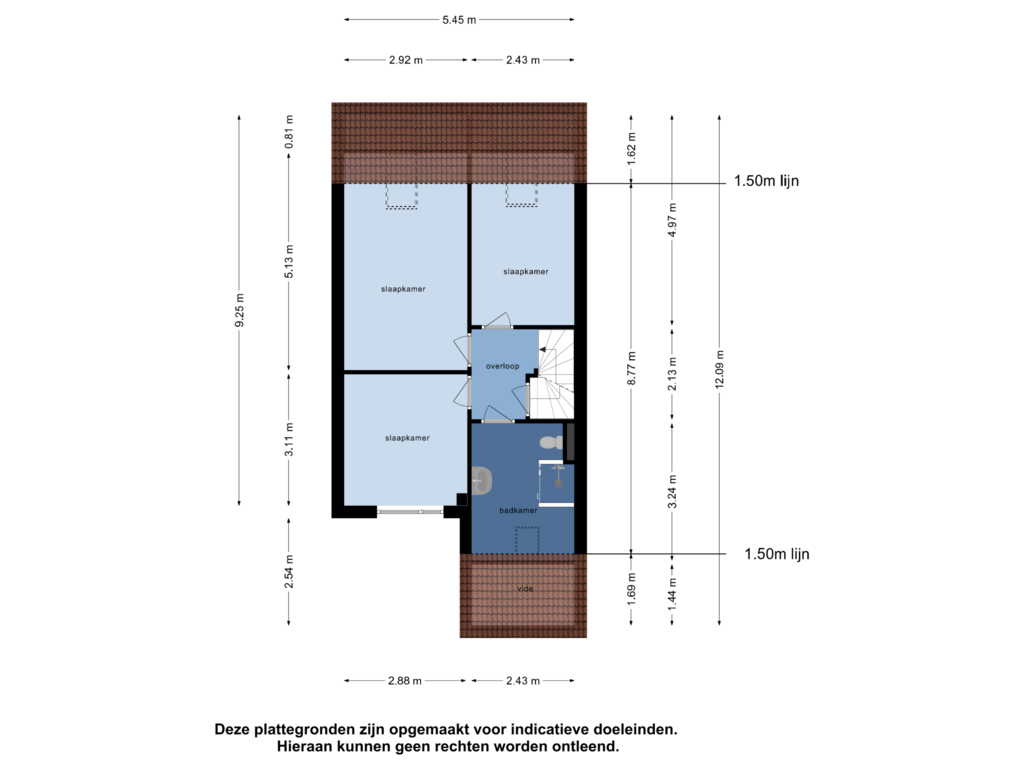 Bekijk plattegrond van Eerste Verdieping van Donker Curtiusware 23