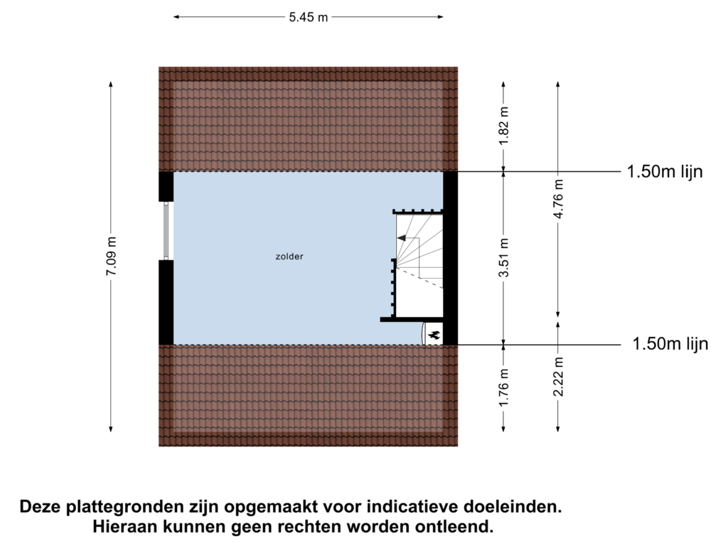 Bekijk plattegrond van Zolder van Donker Curtiusware 23