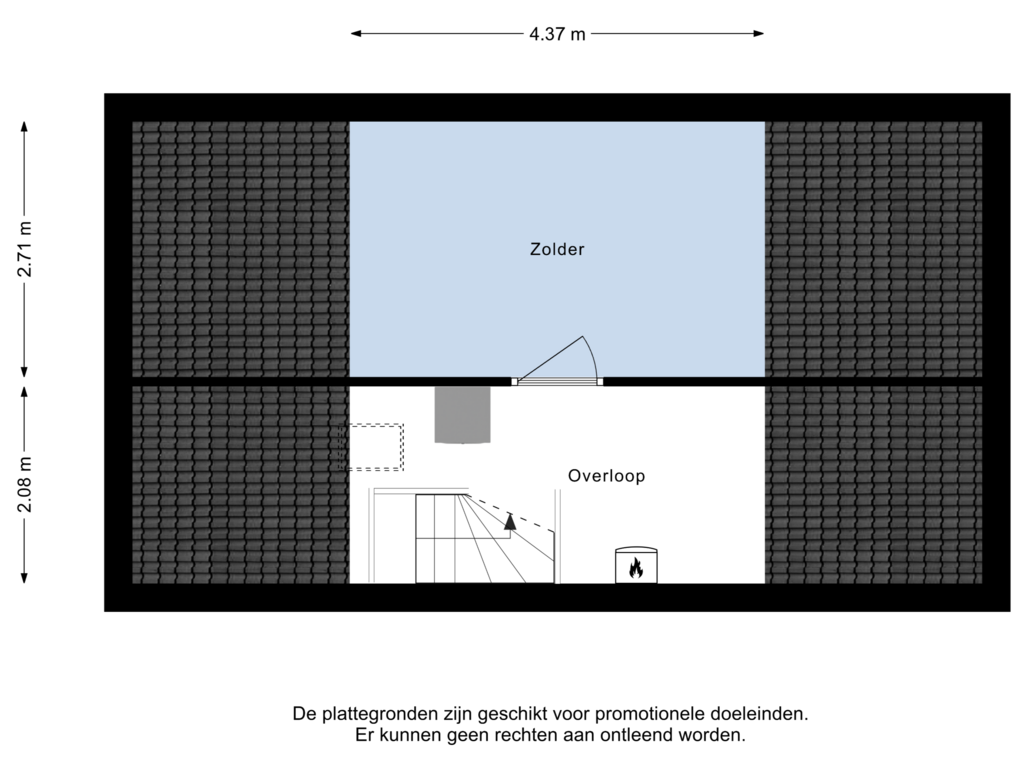 Bekijk plattegrond van 2e Verdieping van Lucretia van Merkenlaan 42