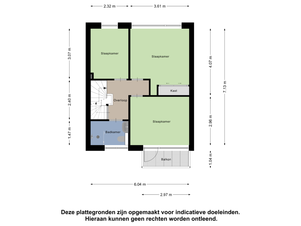 Bekijk plattegrond van Eerste Verdieping van de Kupe 6