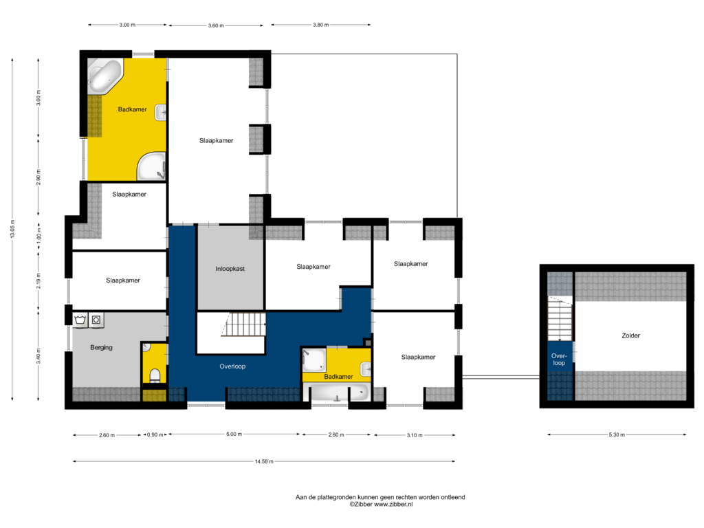 Bekijk plattegrond van Verdieping van De Flammert 1022