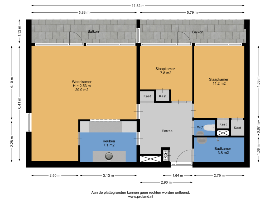 Bekijk plattegrond van Appartement van Landschaplaan 24-A