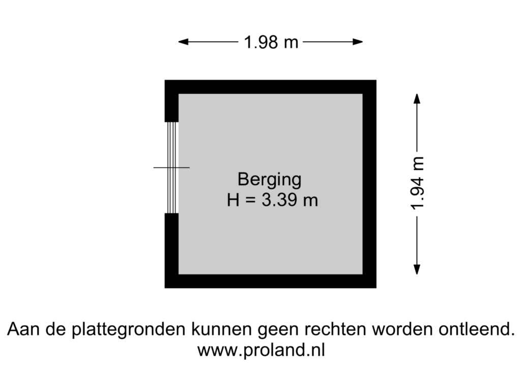 Bekijk plattegrond van Berging van Landschaplaan 24-A