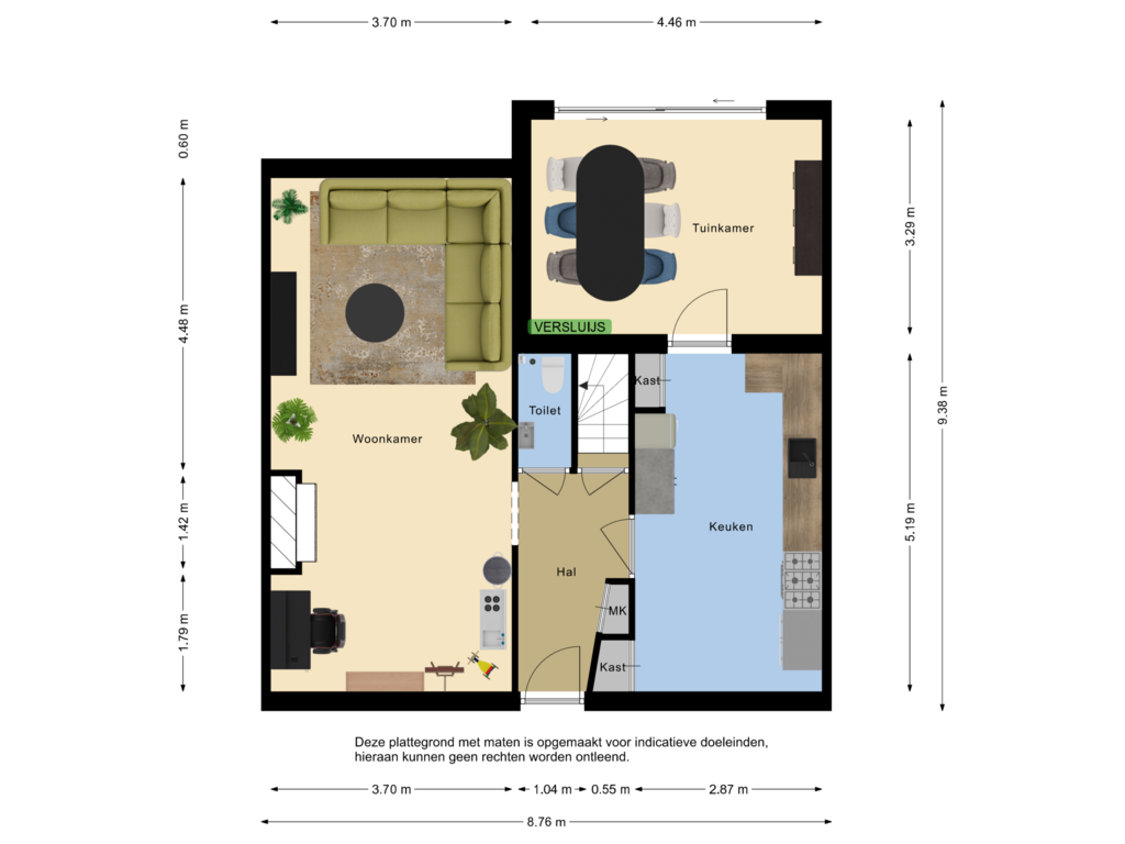 View floorplan of First floor of Prinsessenstraat 3