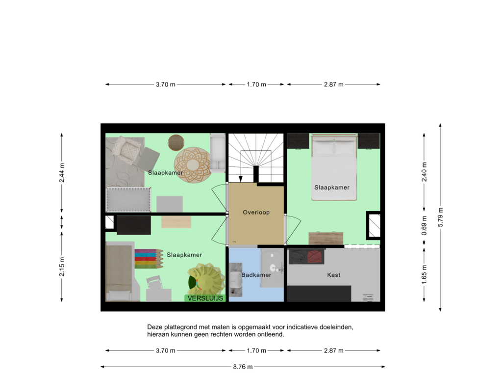 View floorplan of Second floor of Prinsessenstraat 3