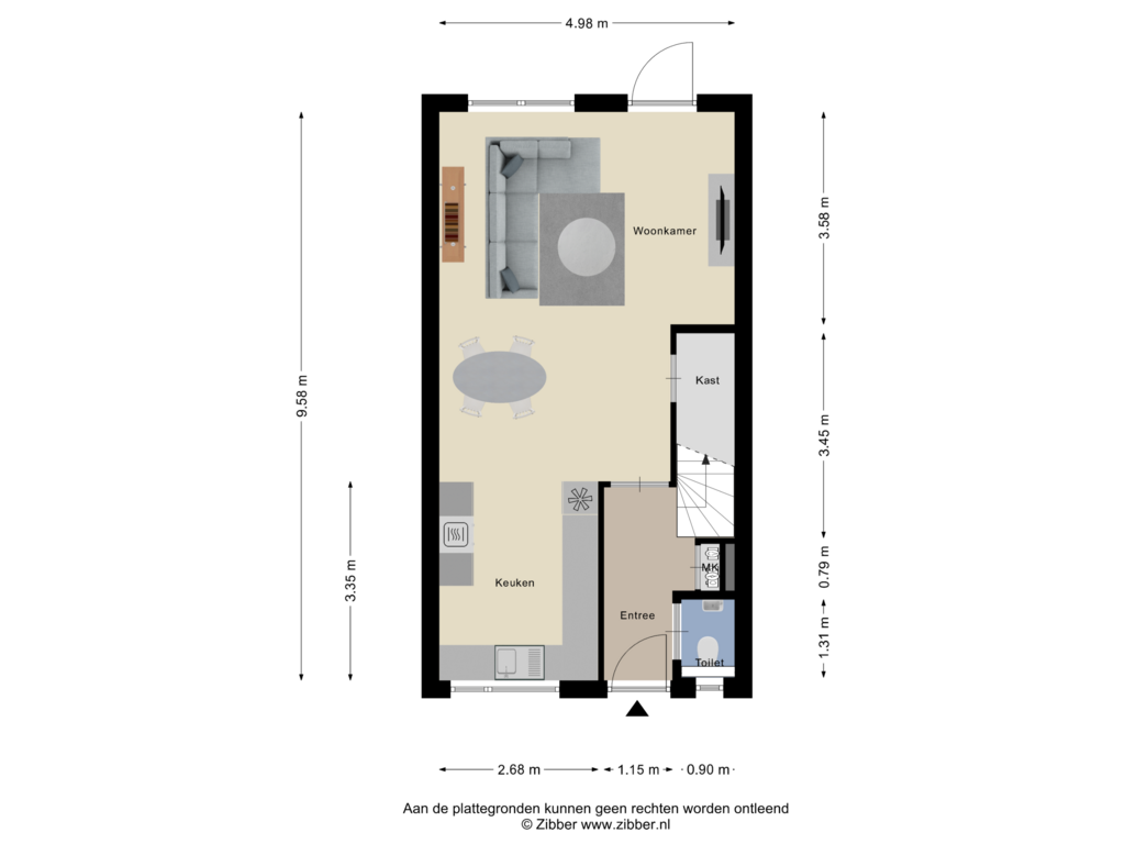 Bekijk plattegrond van Begane grond van Zagerij 11