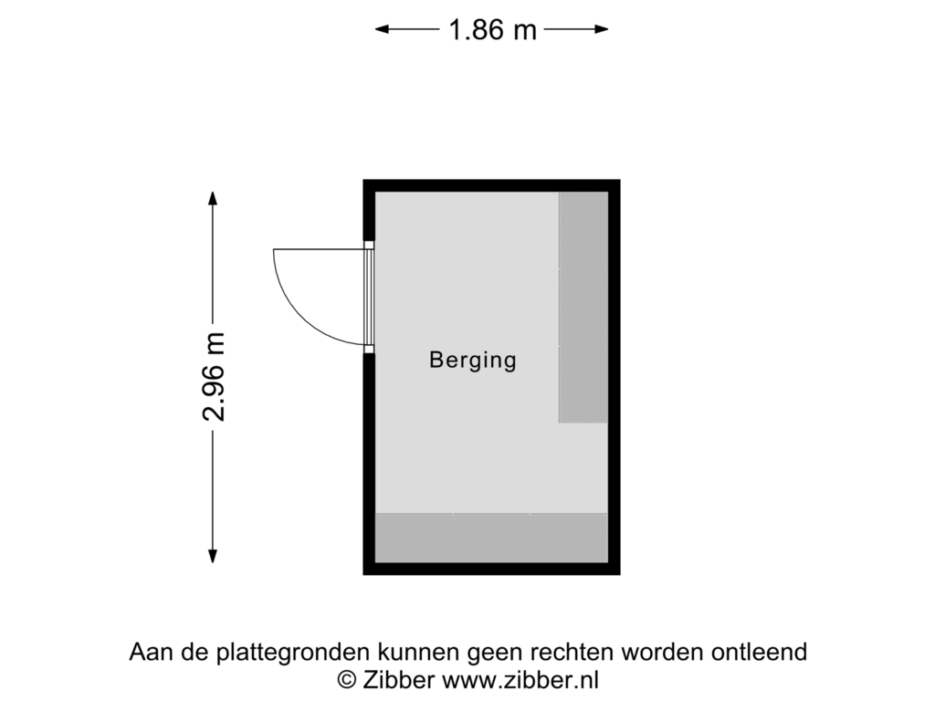 Bekijk plattegrond van Berging van Zagerij 11