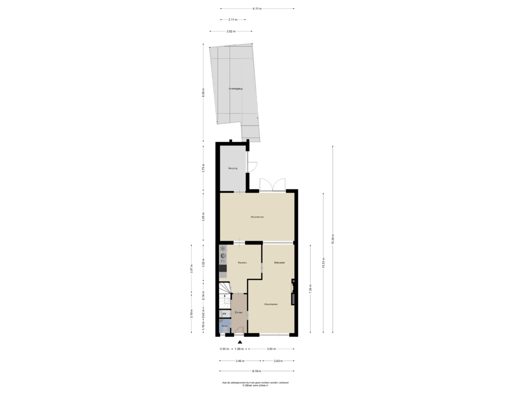 Bekijk plattegrond van Begane Grond van Schuttekamp 42