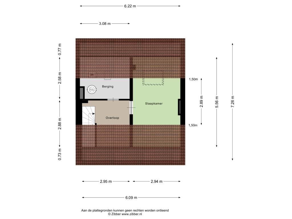 Bekijk plattegrond van Tweede Verdieping van Schuttekamp 42