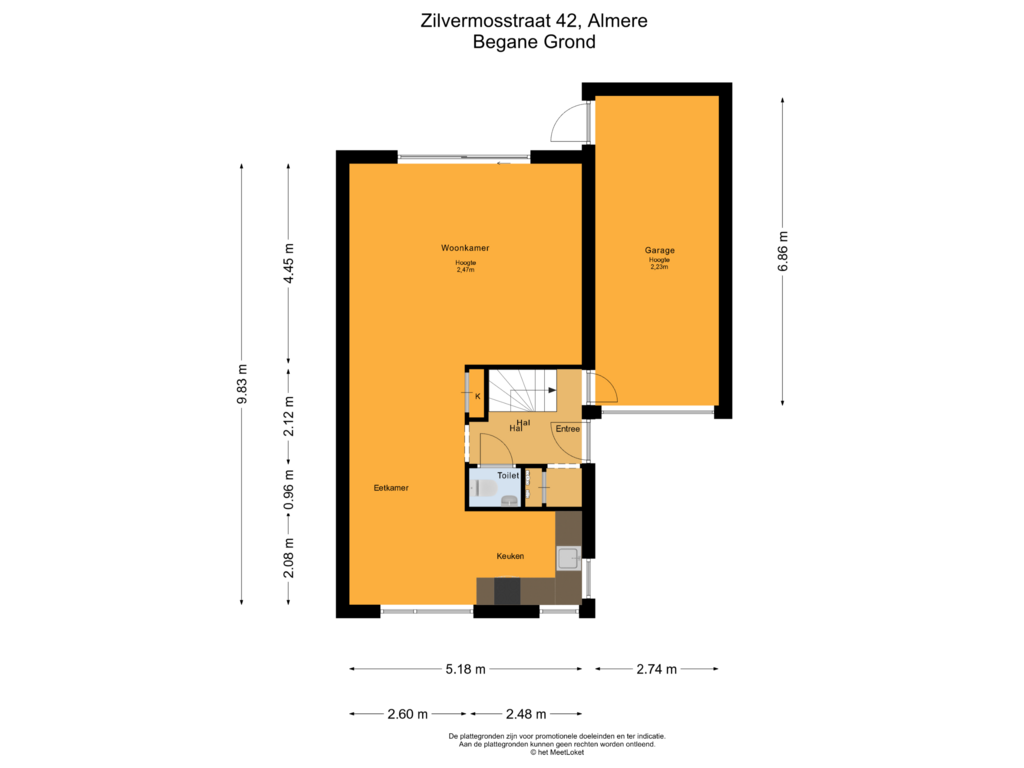 Bekijk plattegrond van Begane Grond van Zilvermosstraat 42