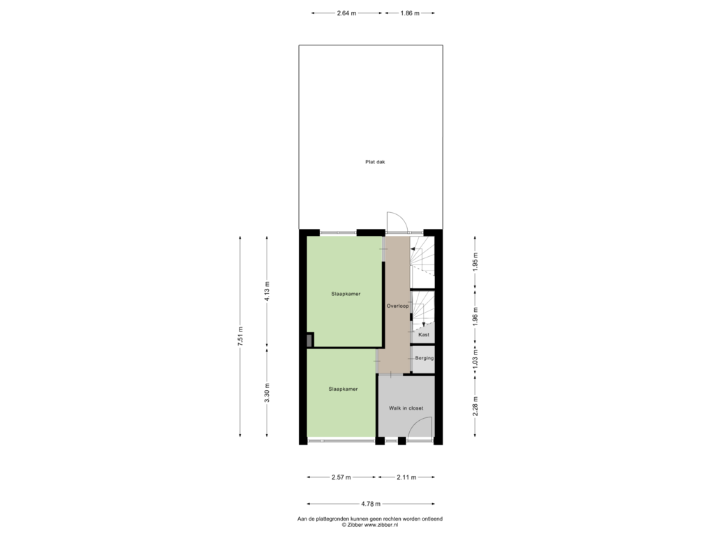 View floorplan of Eerste Verdieping of Weverstraat 18