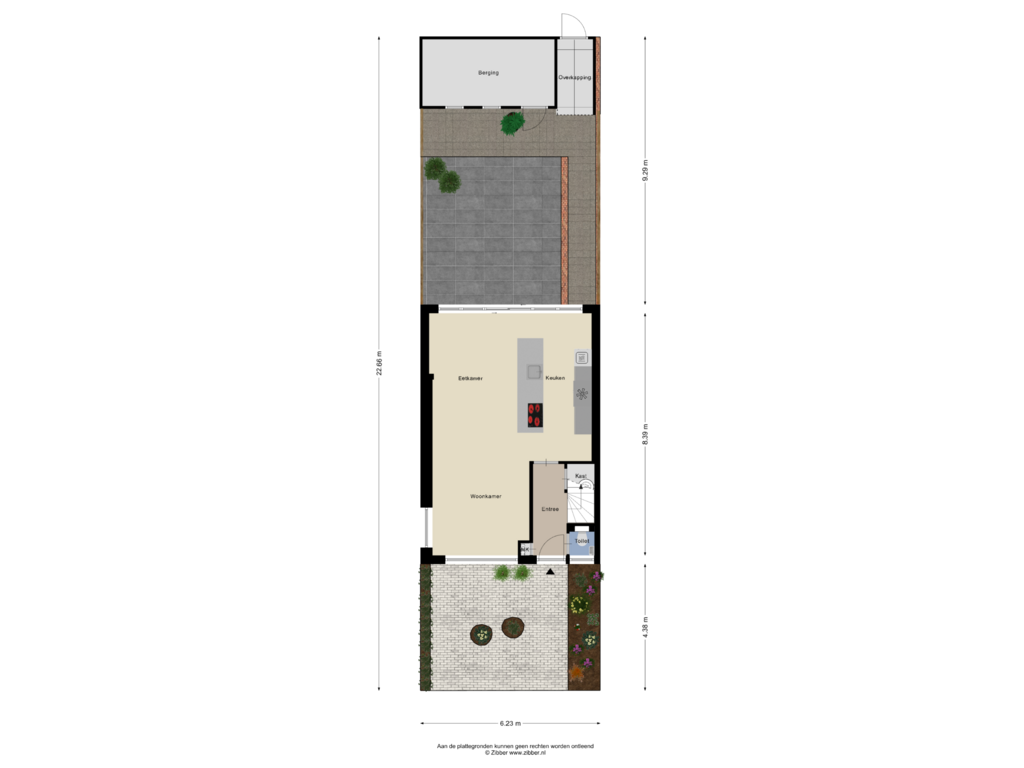 Bekijk plattegrond van Begane Grond Tuin van Van Beresteijnstraat 1