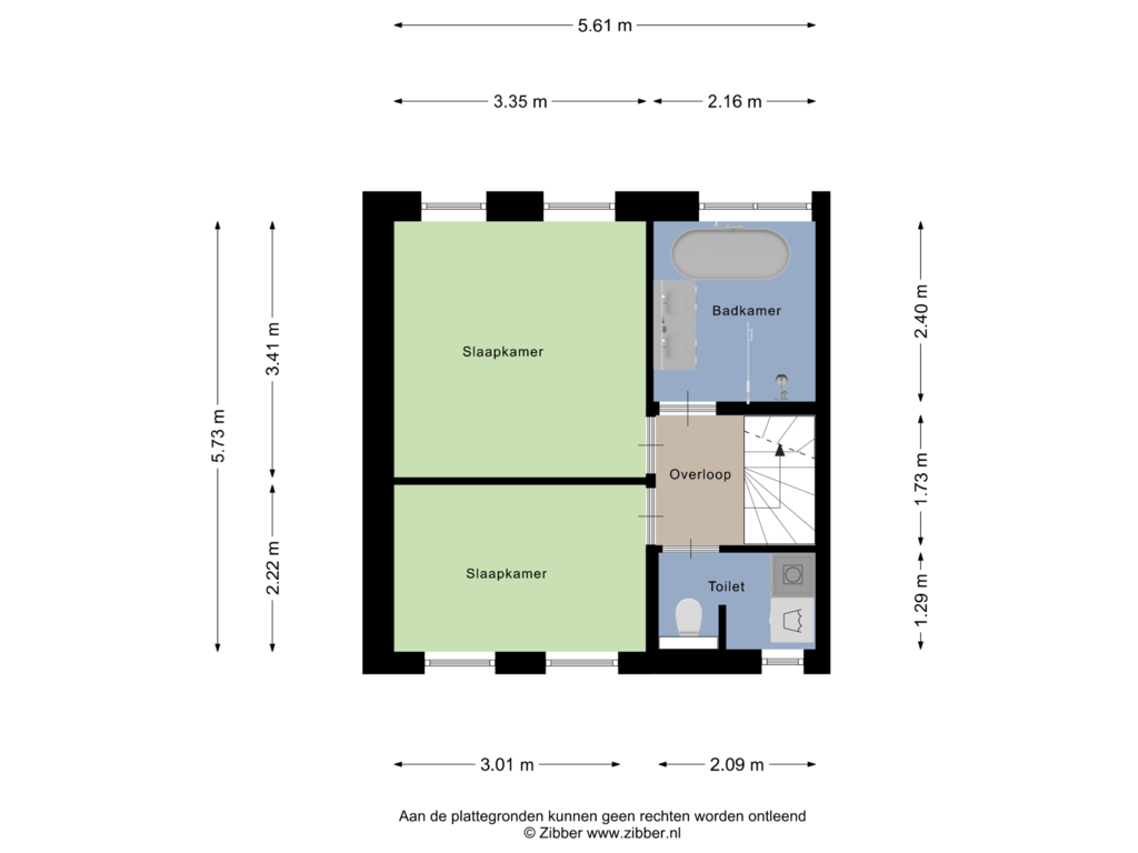 Bekijk plattegrond van Eerste Verdieping van Van Beresteijnstraat 1