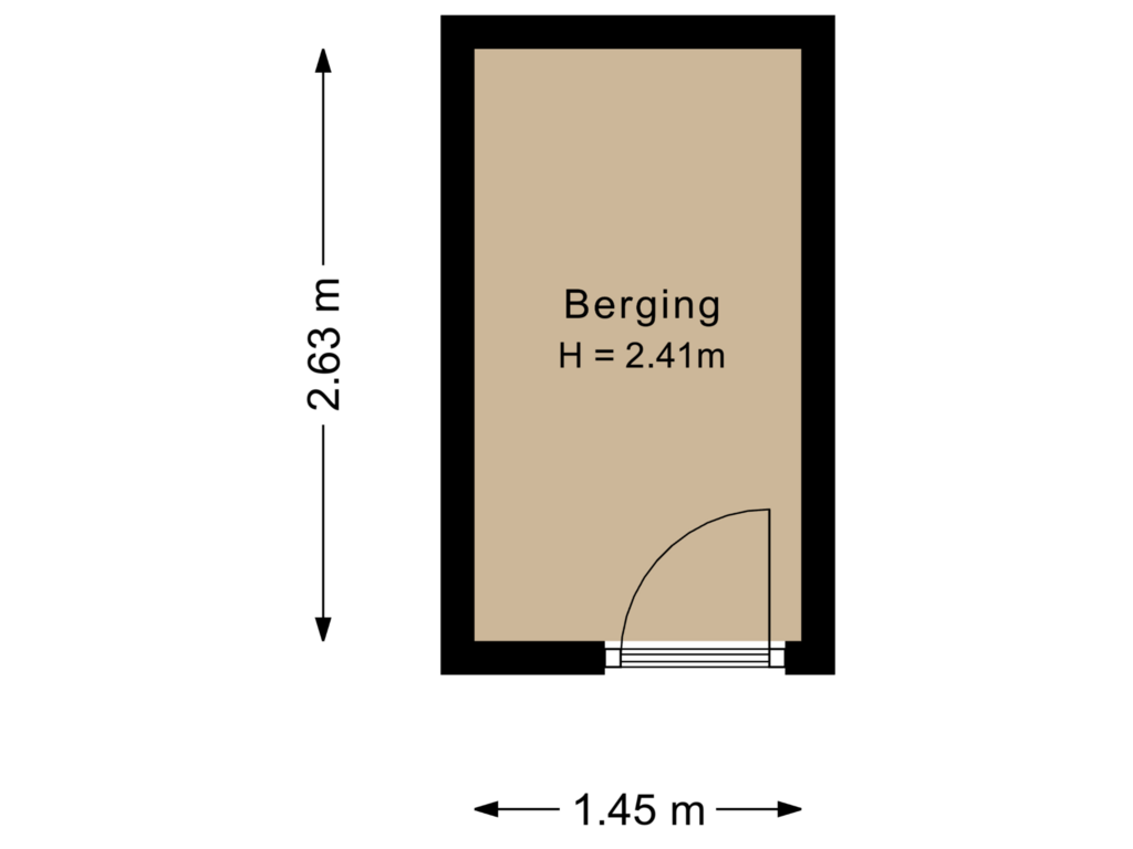 Bekijk plattegrond van Berging van An van Gilsehof 15