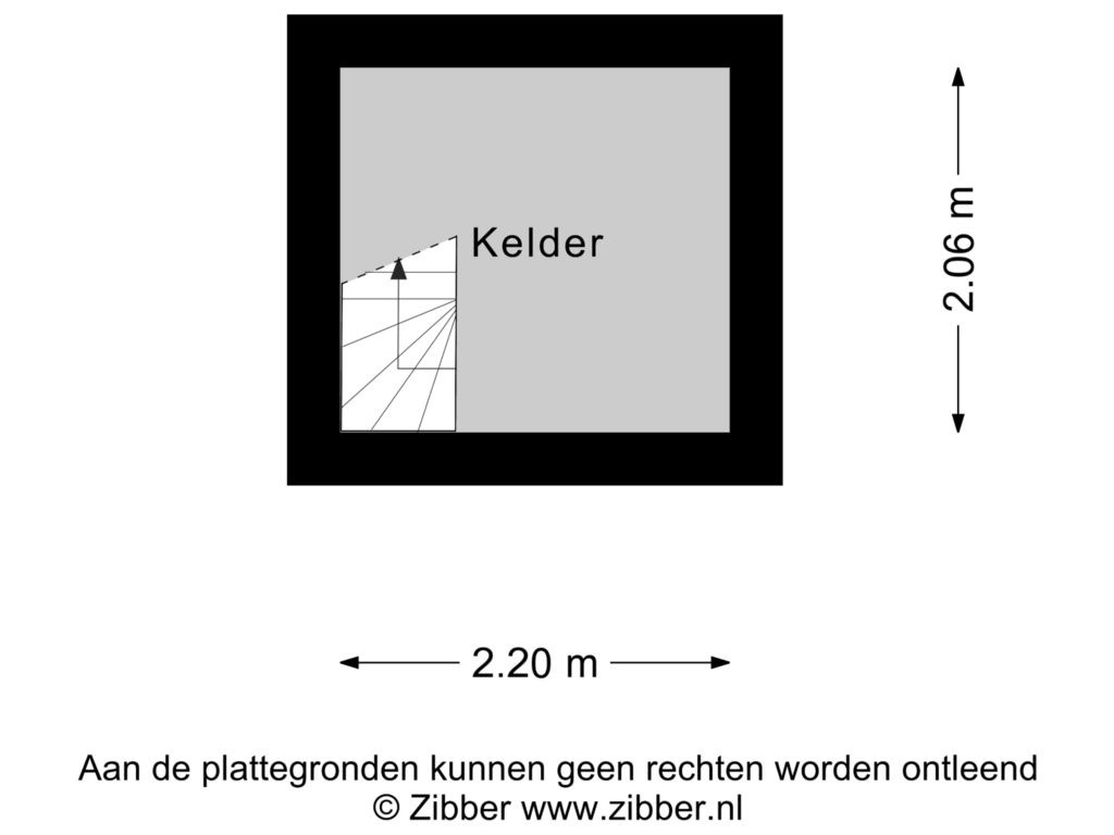 Bekijk plattegrond van Kelder van van Ostadestraat 55