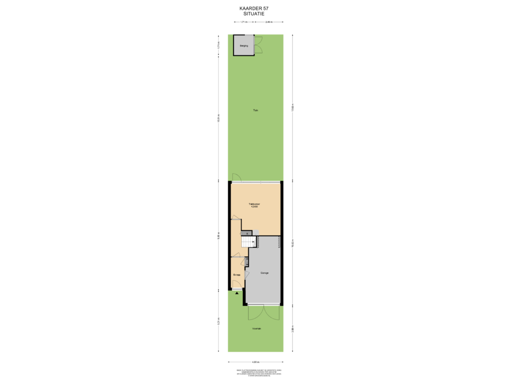 Bekijk plattegrond van Situatie van Kaarder 57