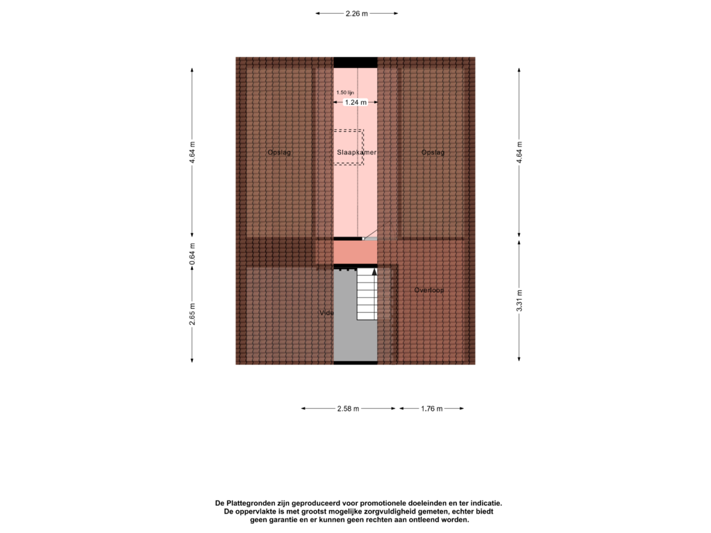 Bekijk plattegrond van Tweede verdieping van Spoorlaan 8