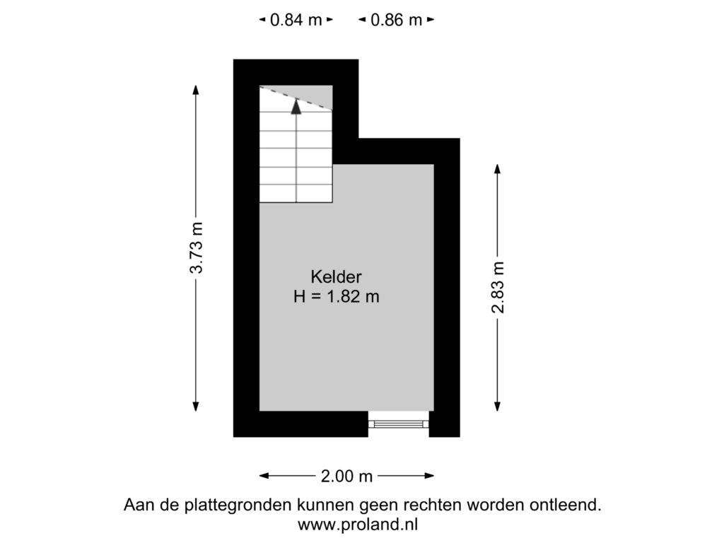 Bekijk plattegrond van Kelder van Allee 15