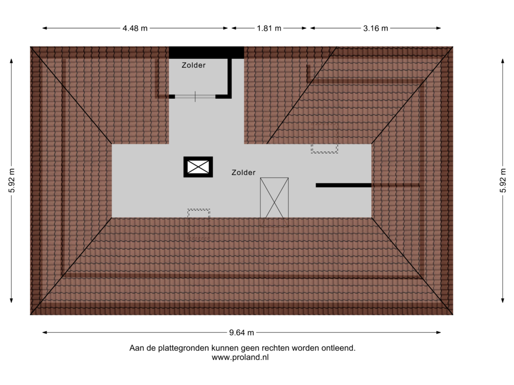 Bekijk plattegrond van 2e Verdieping van Allee 15