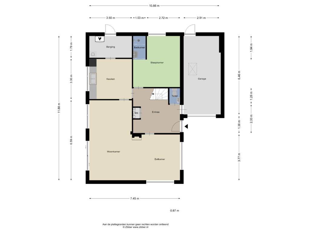 Bekijk plattegrond van Begane Grond van Kitskensdal 14